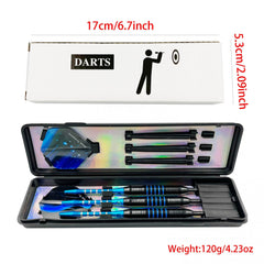 Soft Darts Set 18g Weight with 36 Extra Heads Tails Wings in Storage Box