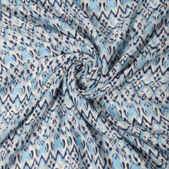 Wavy Stripe Print Long Scarf Tassel Shawl Head Wrap