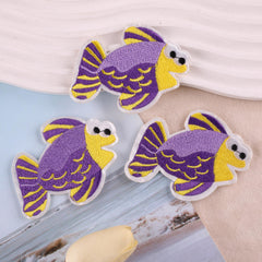 3pcs Fish Patches Iron/Sew On Embroidered Applique Repair Patch DIY Crafts