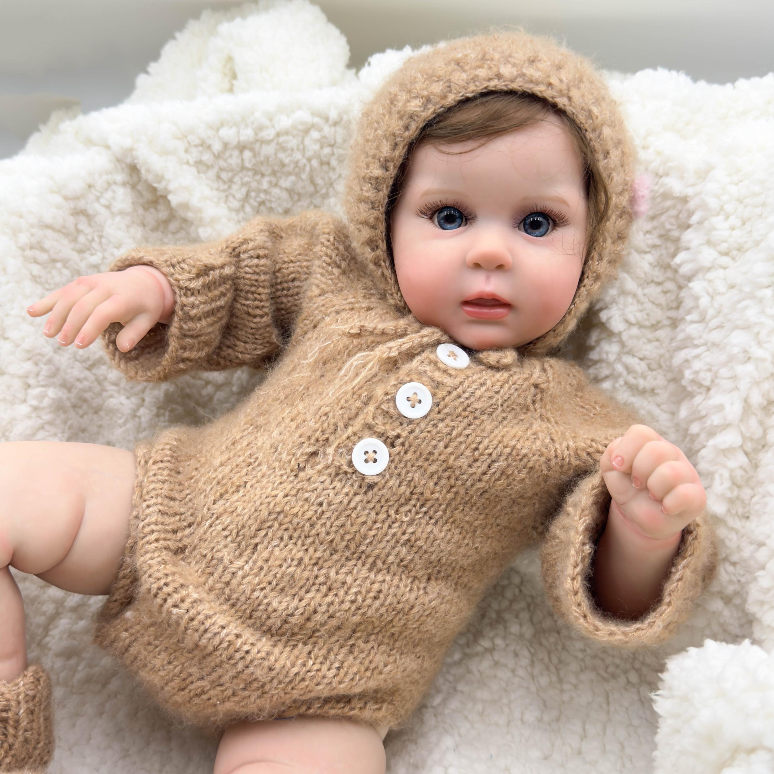 NPK 20" Fabric Body Doll with 3D Skin, Painting, Visi