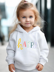Girls 2pcs Cartoon Hooded Sweatshirt & Sweatpants Set