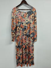 Floral Maxi Dress Long Sleeve Print
