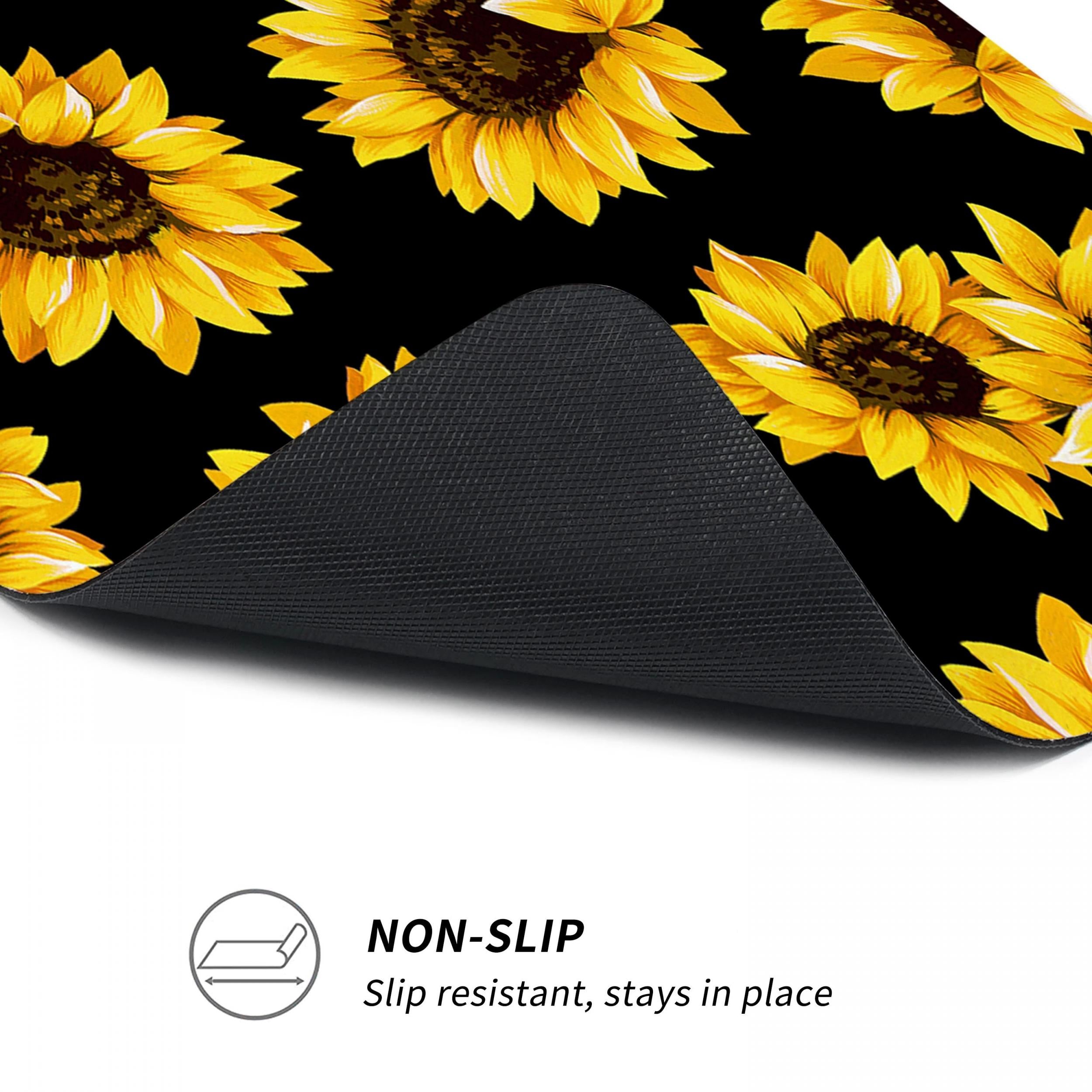 Sunflower Stair Treads Non Slip Carpet Mat Indoor Stair Runners Washable