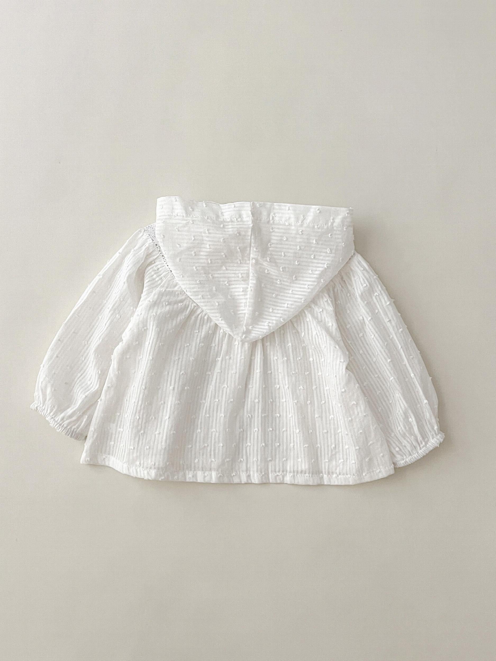 Summer Baby Girl Hooded Cardigan Top Thin Comfy Casual Sunsuit