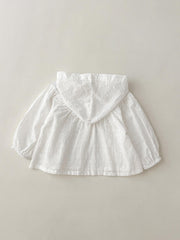 Summer Baby Girl Hooded Cardigan Top Thin Comfy Casual Sunsuit