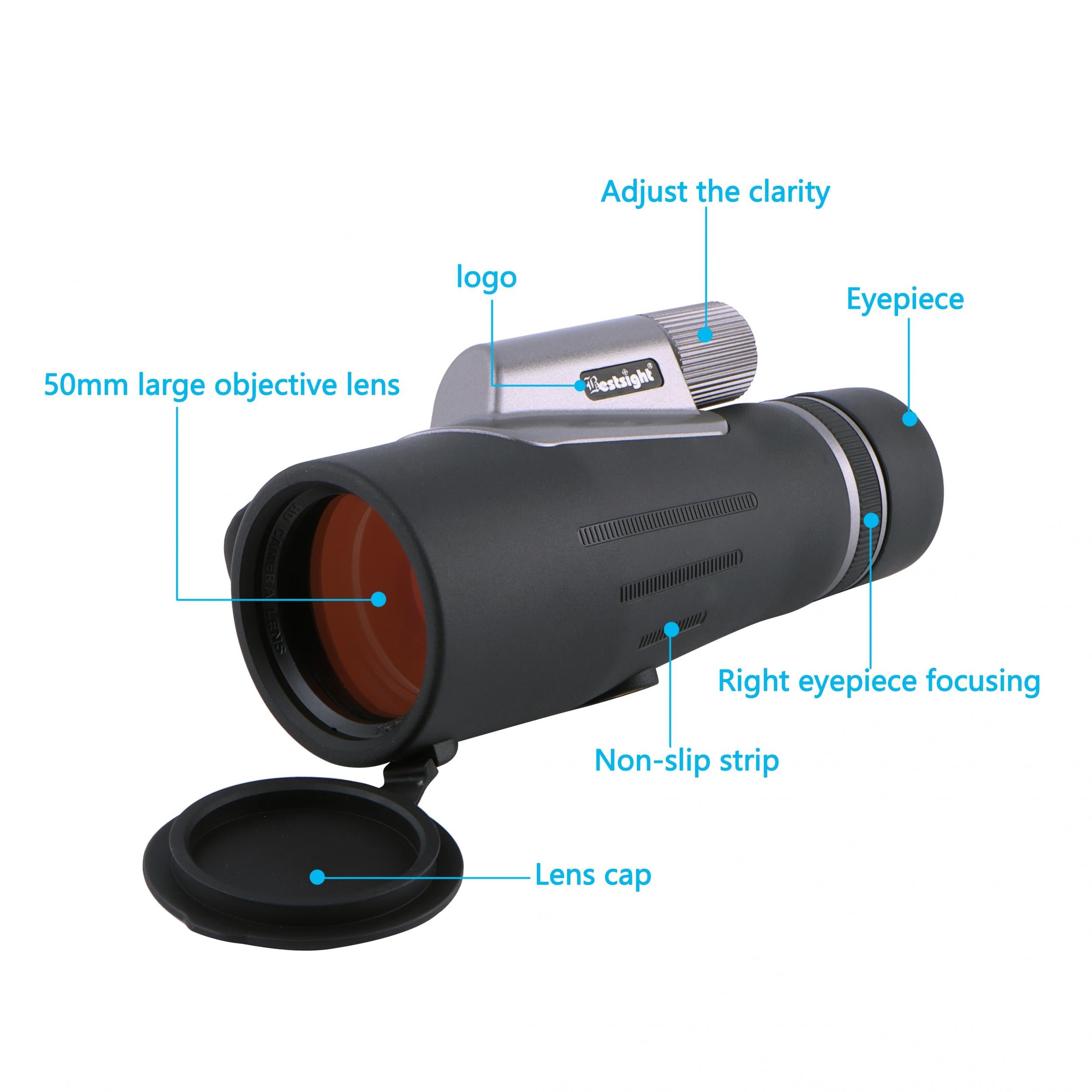Golf Telescope HD12X56 Monocular Wide View High Definition Handheld Telescope