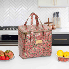 Floral Insulated Bag Large Capacity Cooler Bag