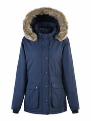 Detachable Hooded Outdoor Jacket Long Sleeves Casual Hiking Coat