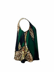 Women's Leopard Print Ruched Tank Top