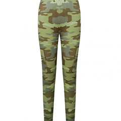 Camouflage Pattern Sports Leggings High Stretch Yoga Running Fitness Tight Pants
