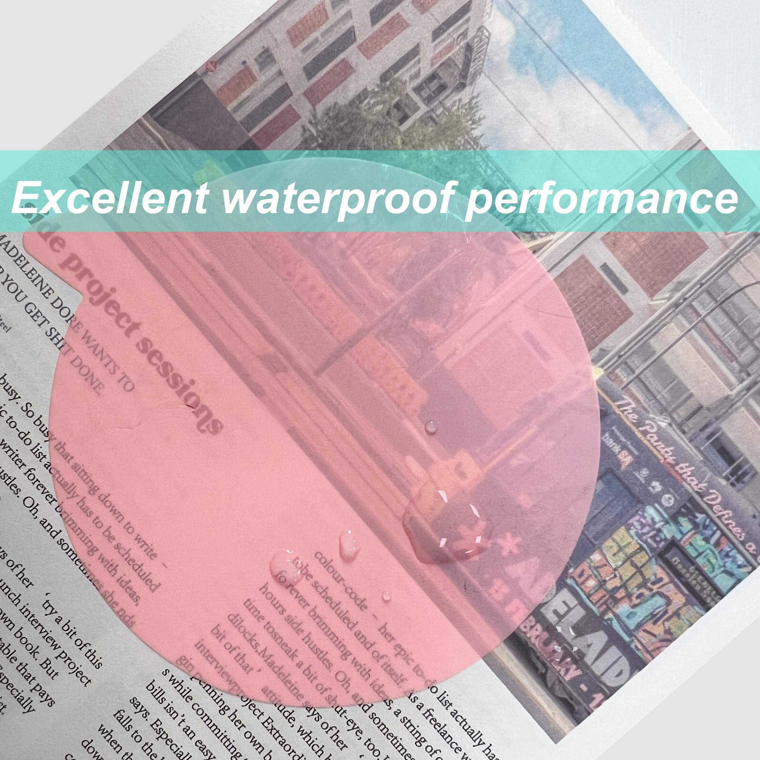 160 Sheets Transparent Sticky Notes Waterproof Translucent Memo Pad