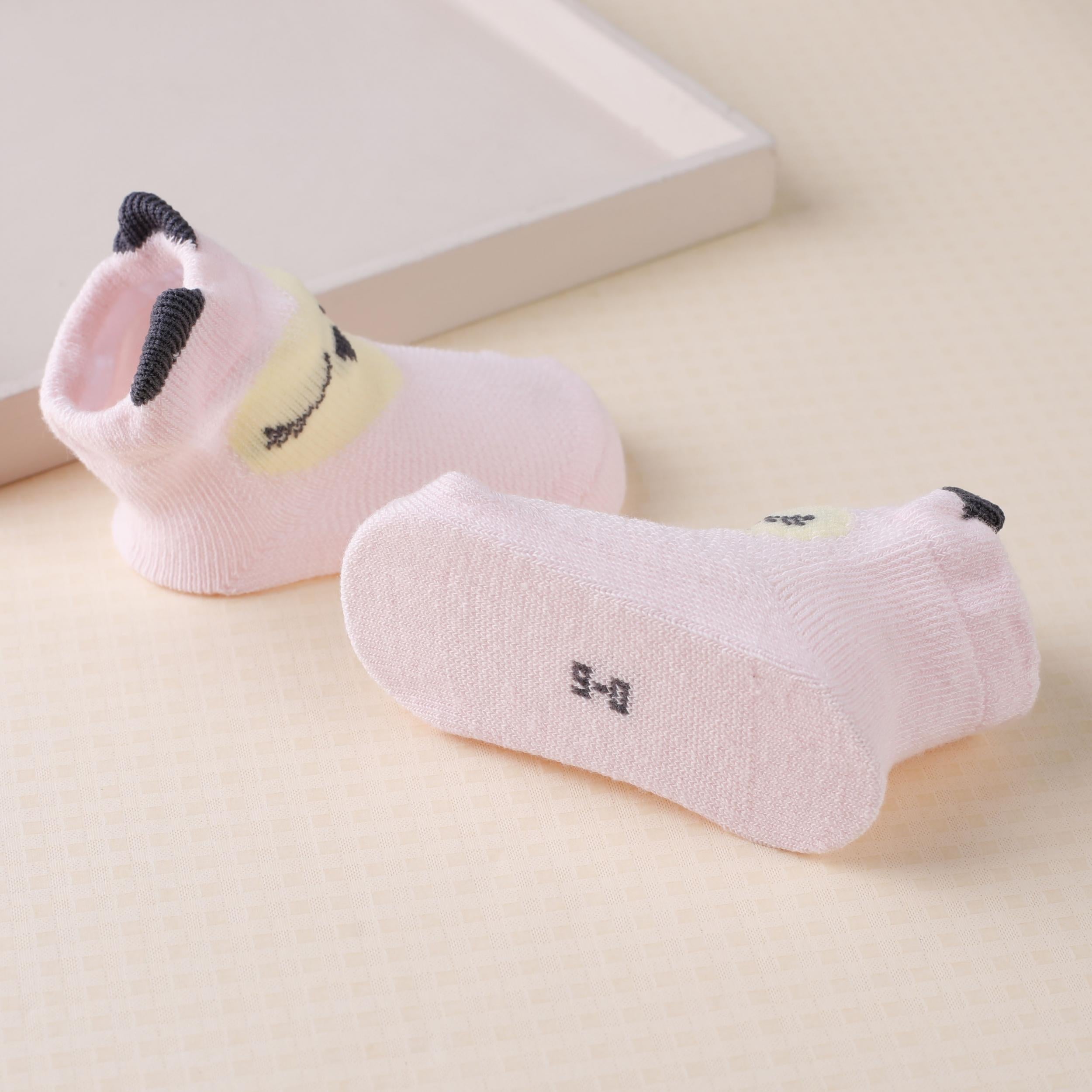 2pairs Baby Cartoon Animal Pattern Socks for 0-24 Months