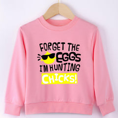 Girls Fun Print Crew Neck Sweatshirt Tops - Spring Fall Outfits