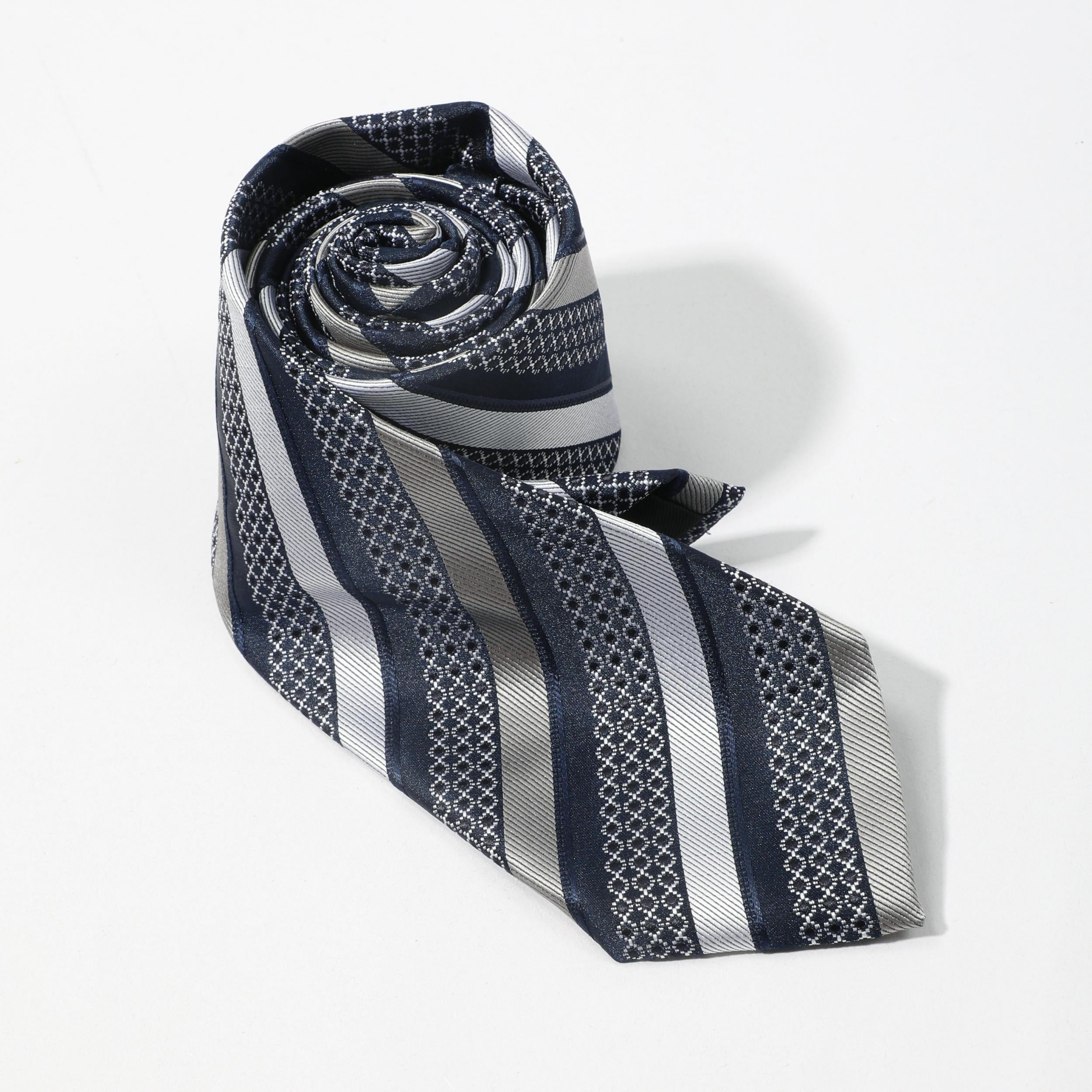 Men's Striped Thickened Tie for Business Versatility