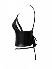 Strapless Cami Corset Bustier Lace Up Body Shaper Women's Lingerie