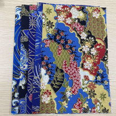 Japanese Style Fabric Bundle Squares Patchwork 24x19 Inch