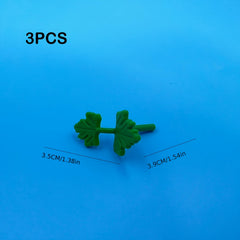 Rubber Tropical Rainforest Leaves Building Blocks Set