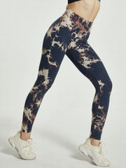 Tie Dye High Stretch Sports Leggings High Waist Yoga Running Tight Pants