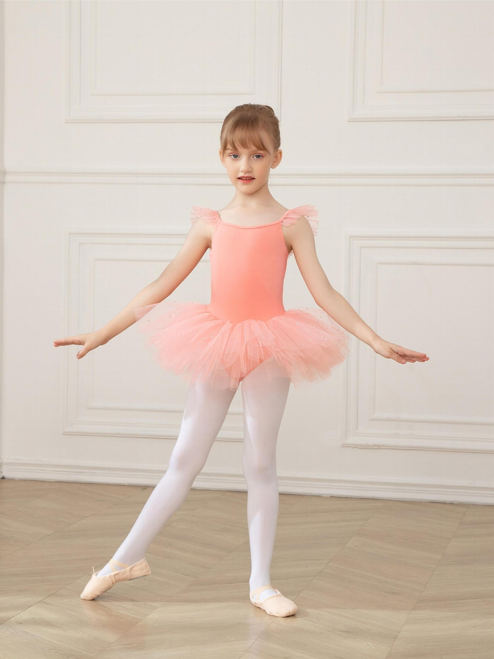 Girls Sequin Tutu Ballet Leotard Gymnastics Dance Yoga