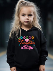 Friendship Long Sleeve Hooded Sweatshirt for Girls