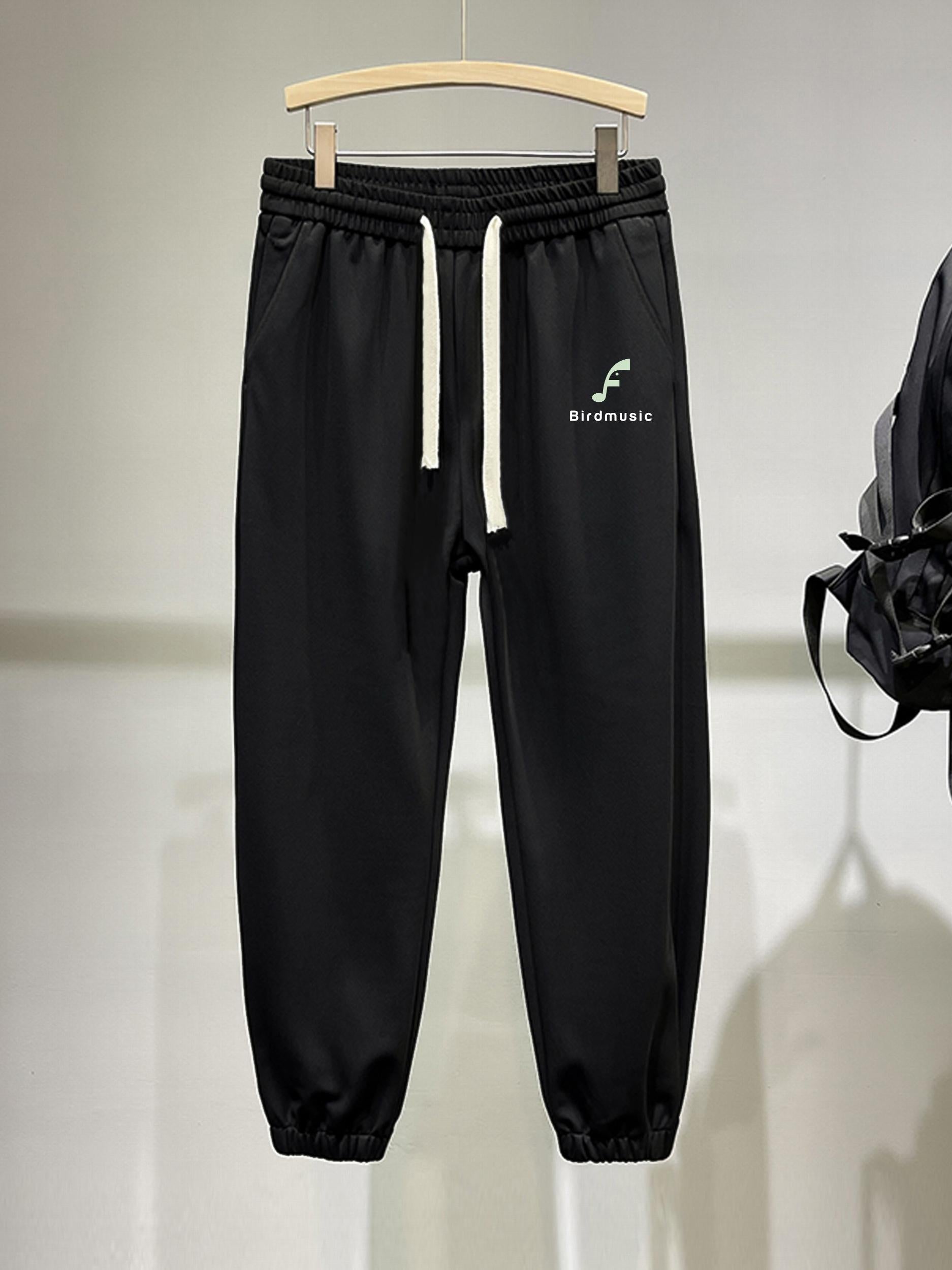 Men's Birdmusic Graphic Pants With Drawstring