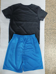 Boy's Confidence Print T-shirt & Shorts Set for Summer