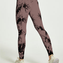 Tie Dye High Waist Tummy Control Fitness Pants Yoga Leggings