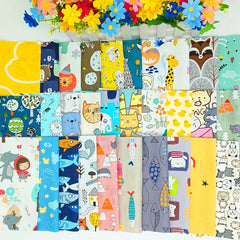 30pcs DIY Twill Patchwork Quilt Baby Quilt DIY Patchwork Colorful
