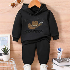 Baby's Cowboy Outfit Set Long Sleeve Sweater and Trousers