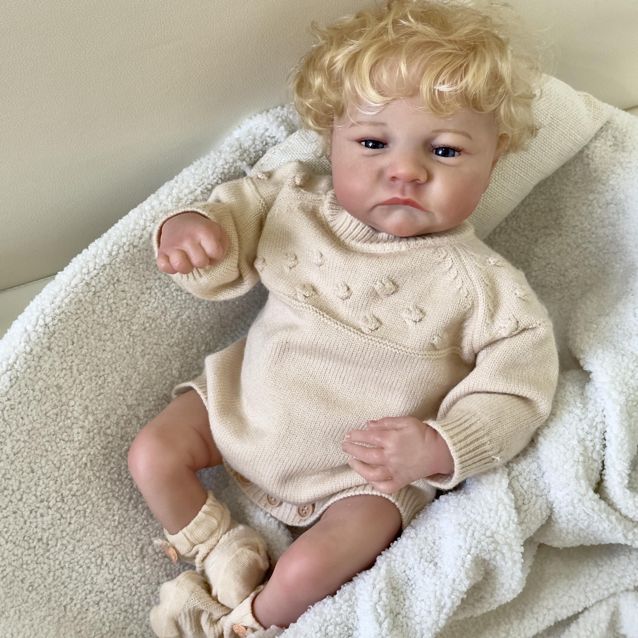 Reborn Doll 18 Inch Handpainted Soft Touch Toy Blond Hair Child Birthday
