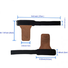 Cowhide Lifting Straps Neoprene Wrist Support Gloves