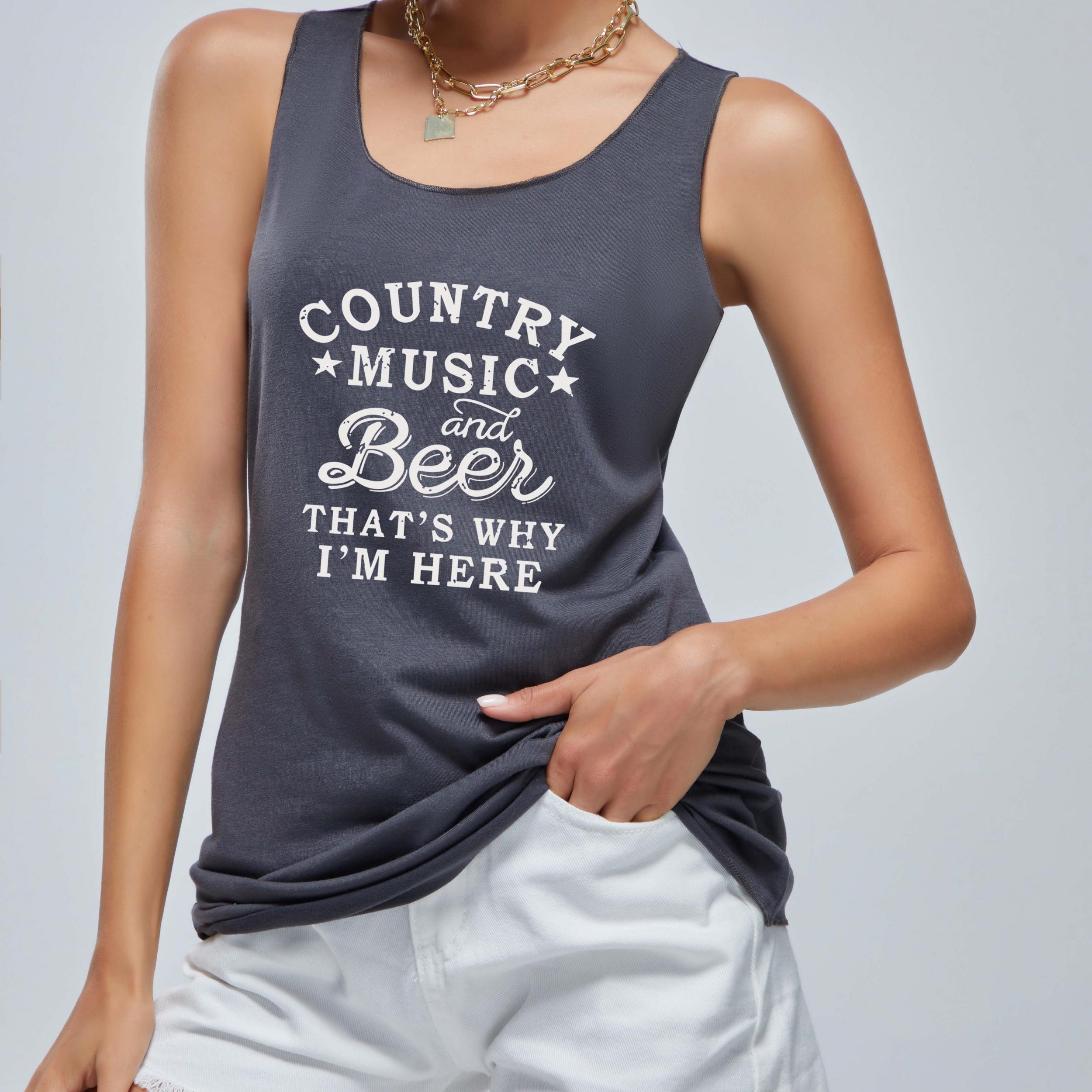 Music Graphic Tank Top for Women