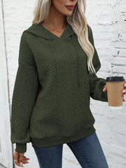 Drawstring Hoodie Long Sleeve Sweatshirt