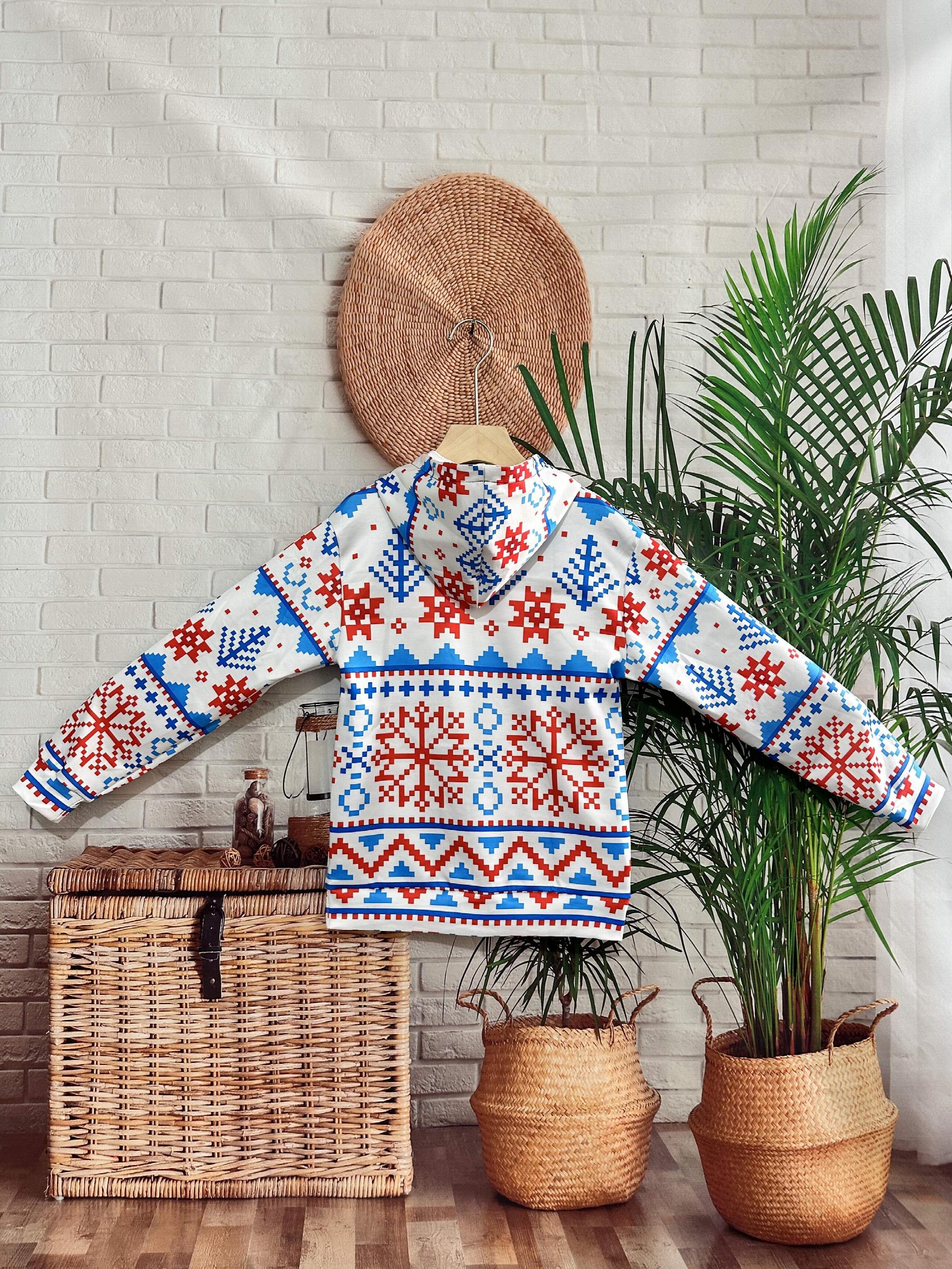 Girls Christmas Hooded Pullover Kids Clothes For Christmas Gift