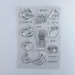Fruit Hand Account Clear Stamps for Card Making and Scrapbooking