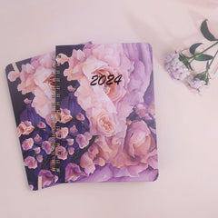 Weekly Planner Spiral Coil Book Schedule Diary English Book