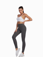 High Waist Hip Lifting Yoga Leggings With Pockets