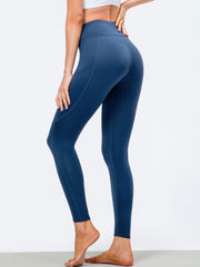 Women's Fleece Warm High Waist Leggings with Pocket