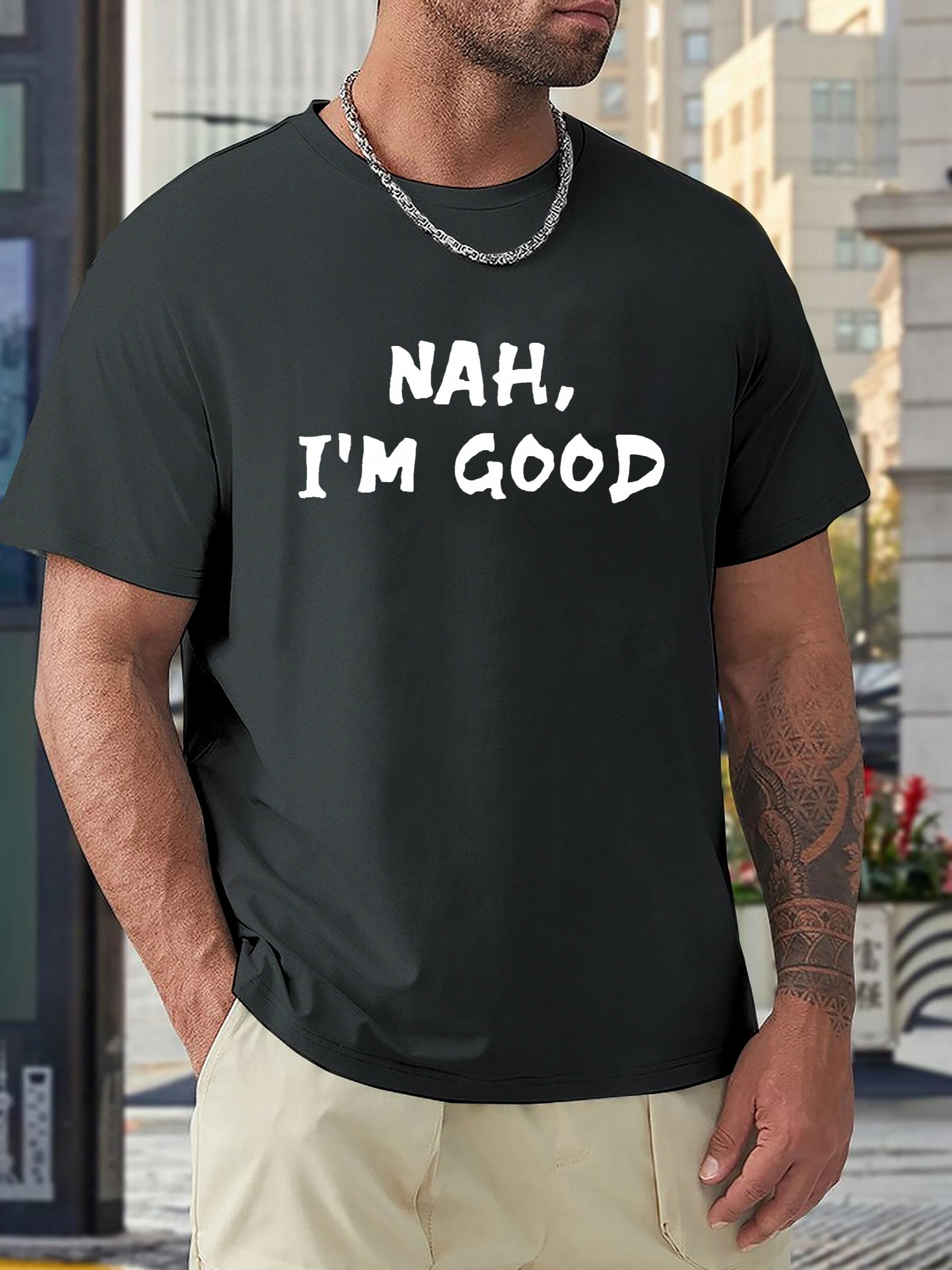Pattern Print Men's Comfy Sports T-shirt Graphic Tee