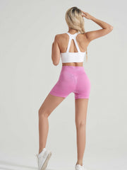 3-Pack Plus Size Sports Shorts Set High Rise Stretchy Biker Shorts 3pcs Set