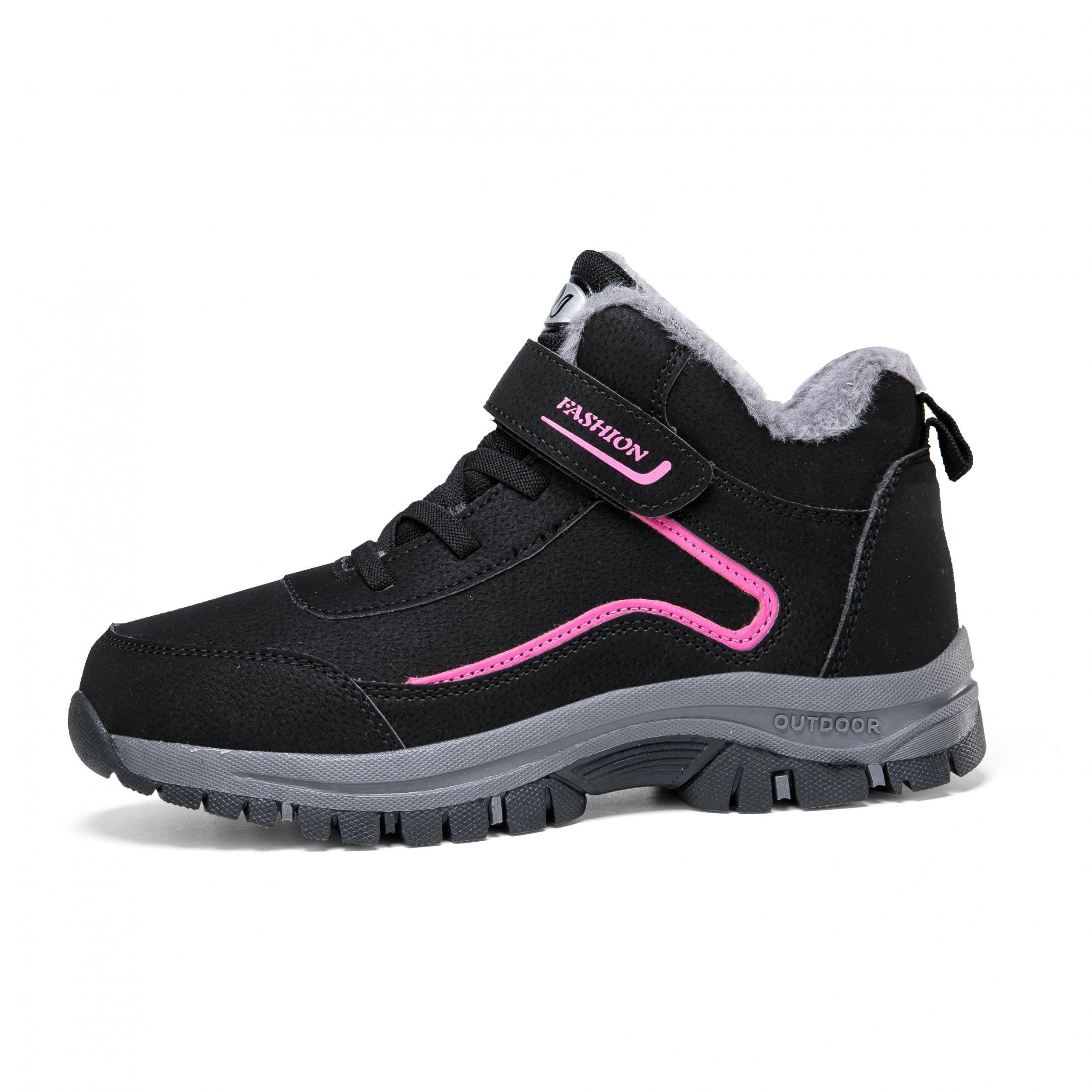 Fur Lined Slip On Thermal Snow Shoes - Keep Warm