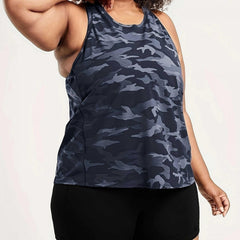 Camo Print Tank Top & Shorts Set