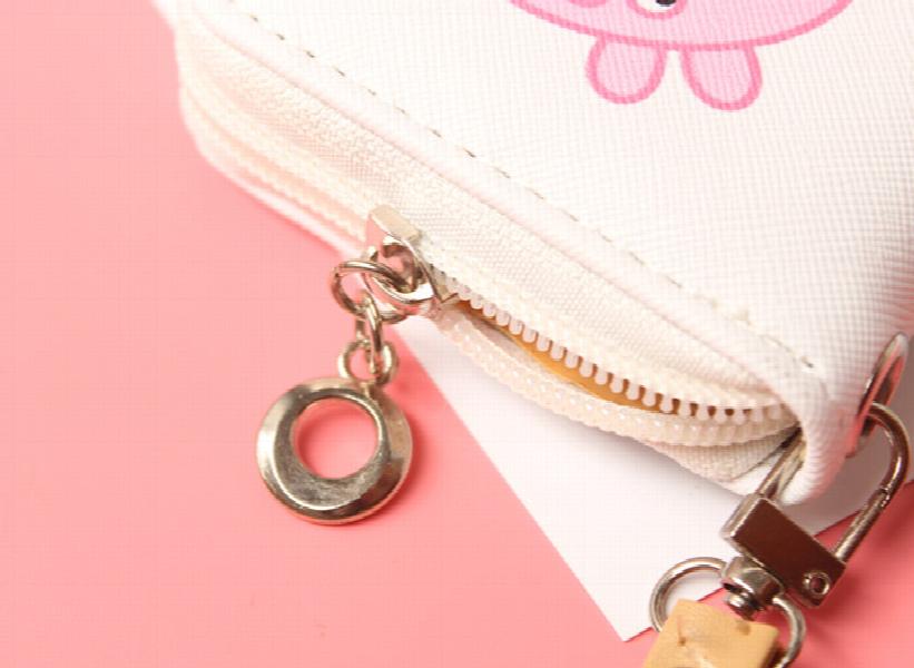 Women's Sailor-Moon Leather Short Zip Wallet Coin Card Holder