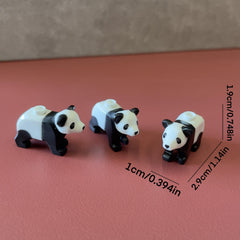 3 Panda MOC Accessories Gift for DIY Enthusiasts, Ages 6-8, ABS Material