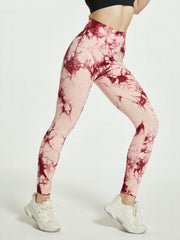 Tie Dye High Stretch Leggings High Waist Yoga Pants Women's Activewear