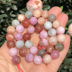 6 8 10MM Alxa Macaron Jades Stone Beads