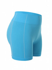 Women's Plus Solid High Rise Stretch Running Biker Shorts