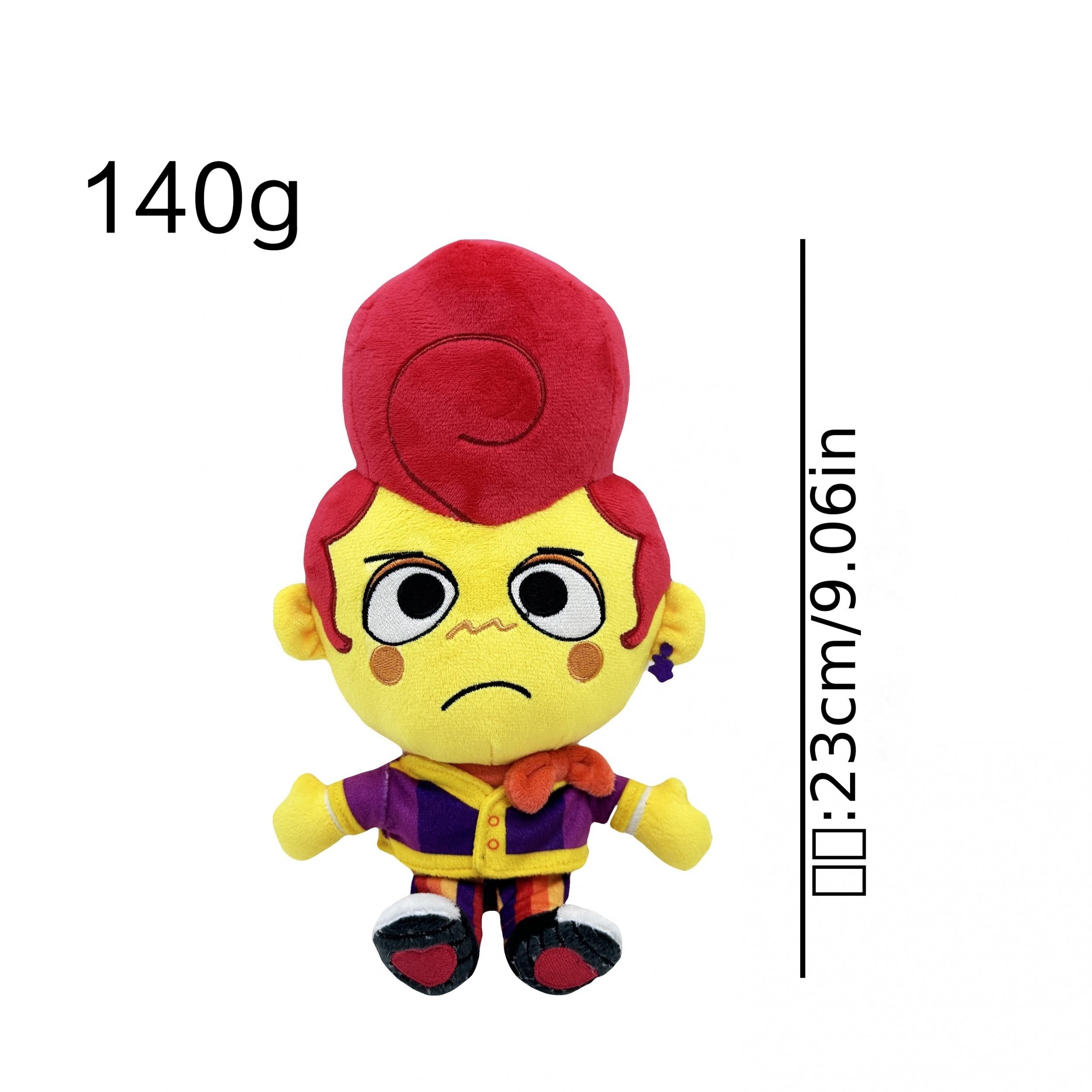 Creative Red Hair Plush Toy for Kids, 9.06-Inch, Yellow Skin