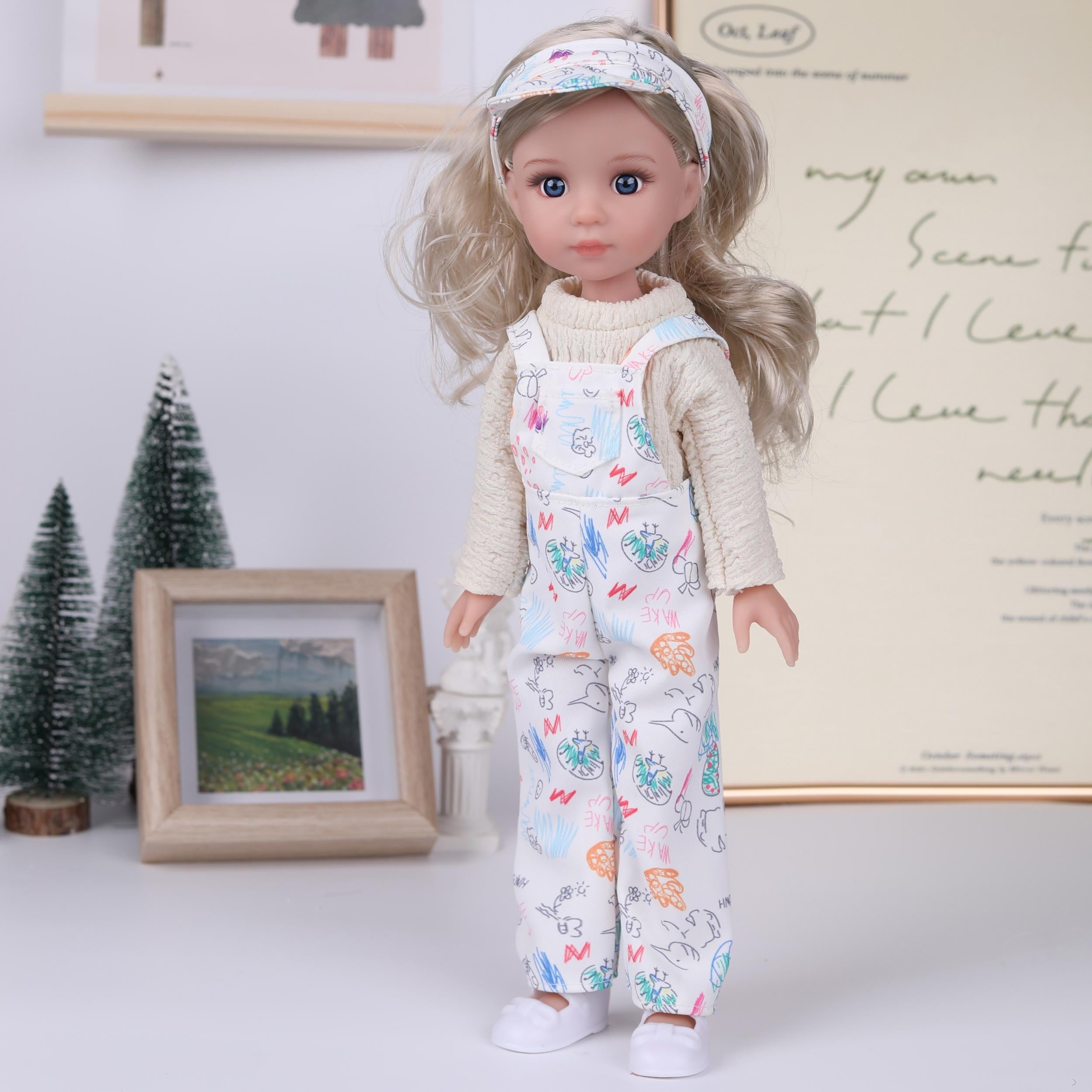AKODEERD 13-Inch Anime Doll with Articulated Arms and Legs - Stylish Outfits