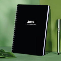 1pc Planner Weekly And Monthly Notebook Spiral Plan Academic Appointment Book